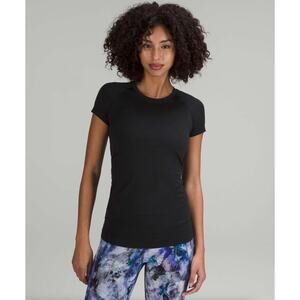 LULULEMON Swiftly Tech Short-Sleeve Shirt 2.0 Black Sz 8 {3Z2}